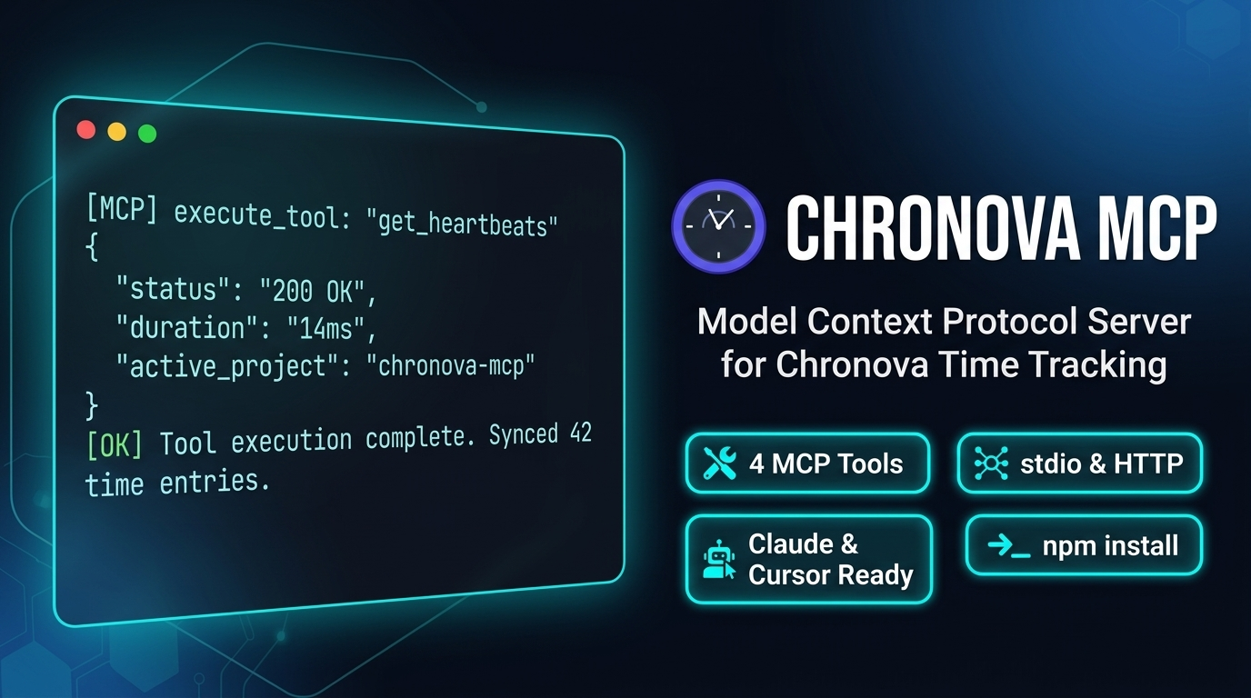 Chronova MCP Server — Model Context Protocol for Developer Analytics