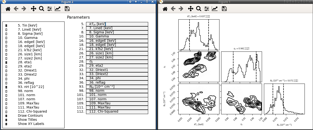 screenshot pyXspecCorner.py