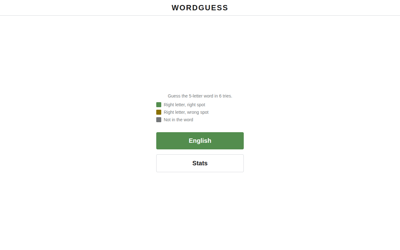 wordguess screenshot