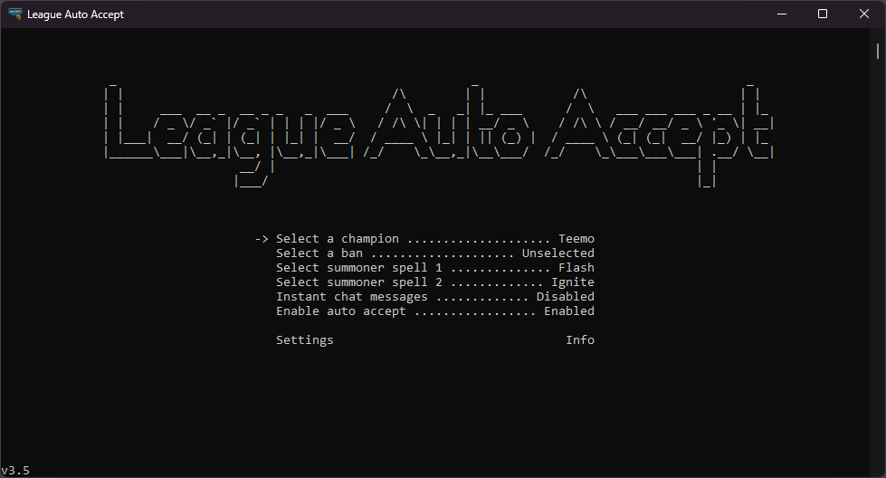 LeagueAutoAccept Screenshot