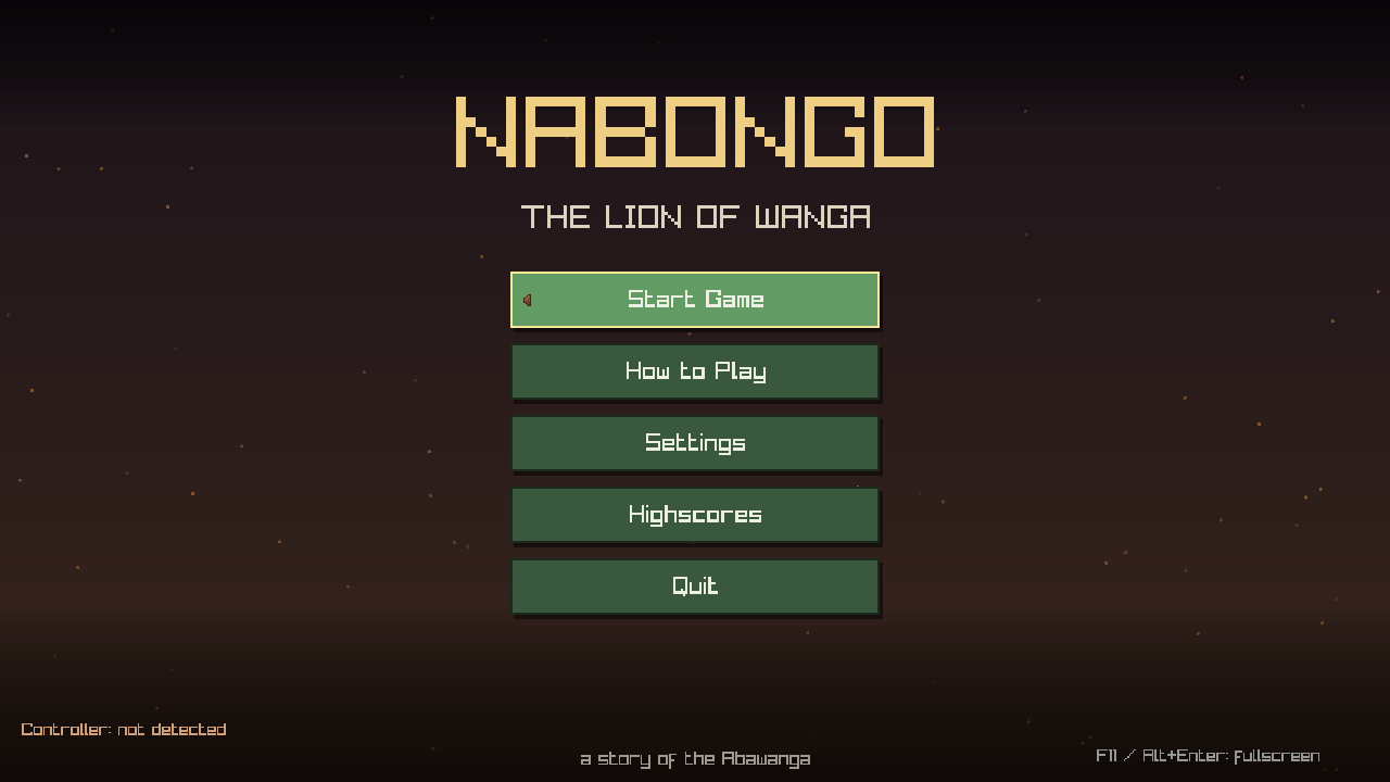 Title screen