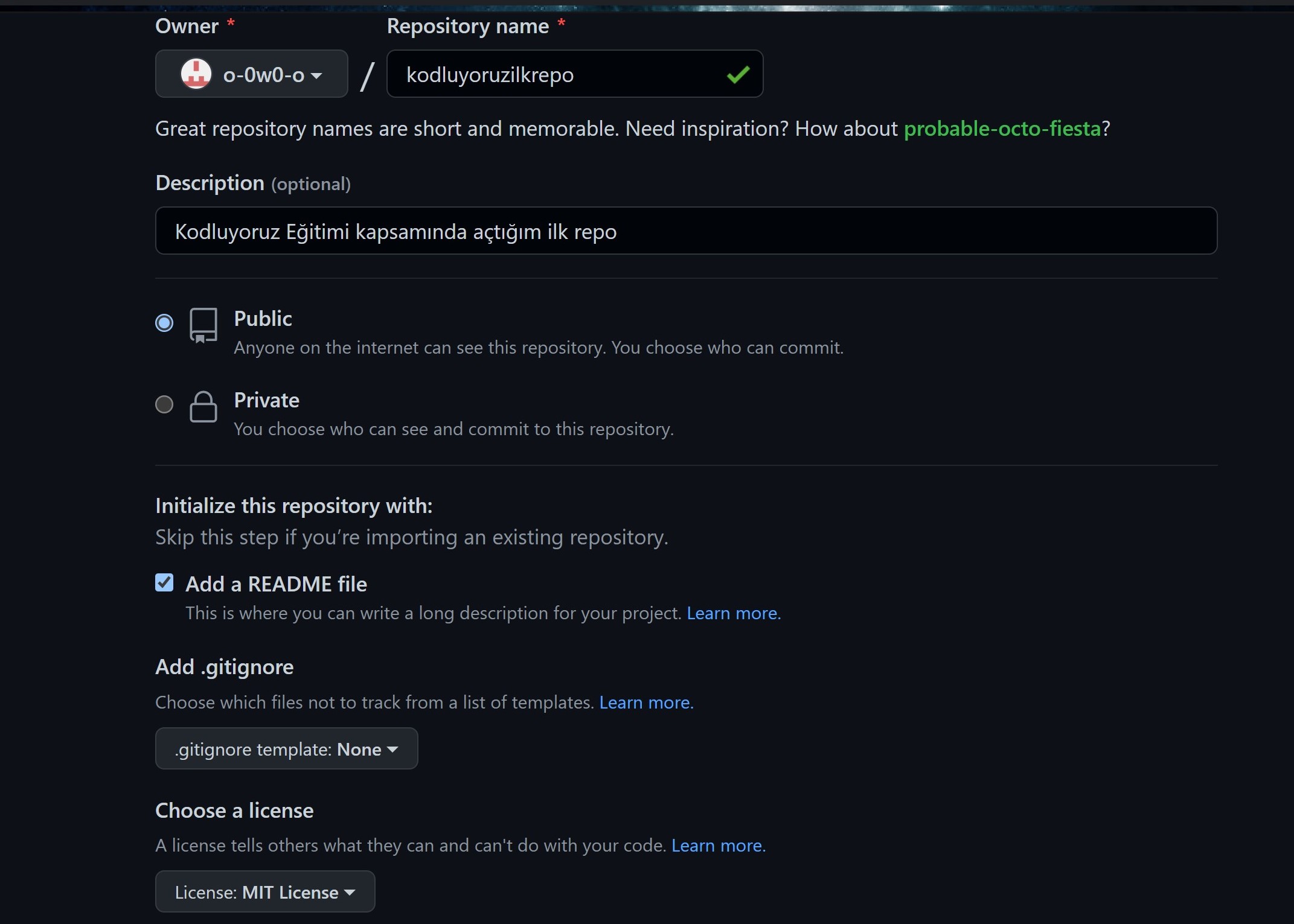 GitHub - o-0w0-o/kodluyoruzilkrepo: Kodluyoruz Eğitimi kapsamında ...