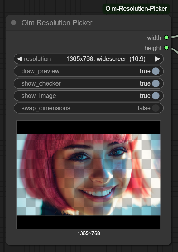 Olm Resolution Picker node image