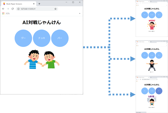 じゃんけんWeb UI