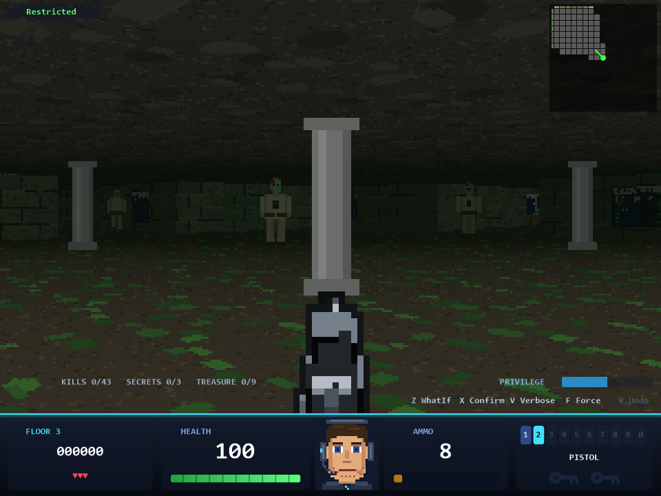 Mutants between the pillars of the catacombs