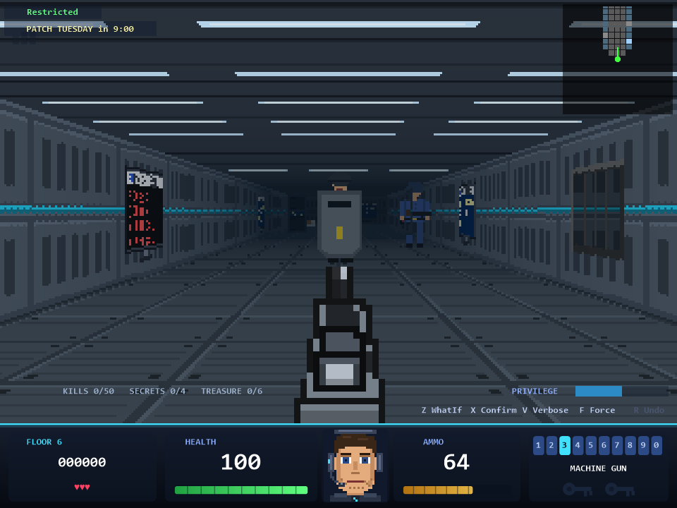A cold aisle of the data centre