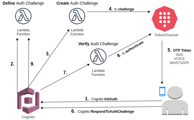 Cognito Passwordless Authentication With Tokenchannel