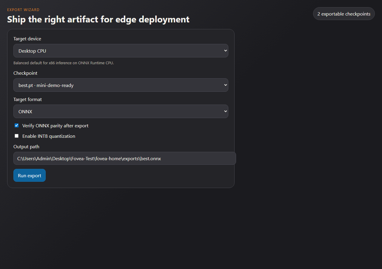 Fovux Export Wizard