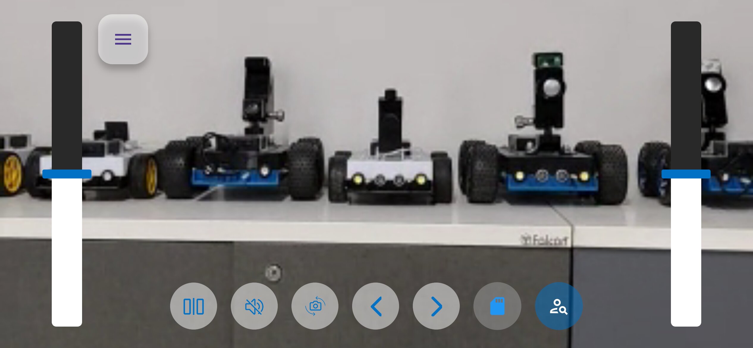 Flutter controller on-screen driving controls