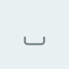 Arrow into tray, a ring that fills at an uneven pace, then a check.