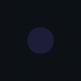 A gradient disc scaling in, then a checkmark drawing itself on stroke by stroke