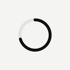 Head leads, tail follows, the ring turns: a seamless indeterminate spinner.
