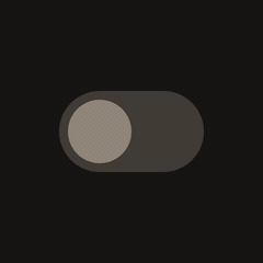 Off, on, off: the knob and both colours move on one curve.