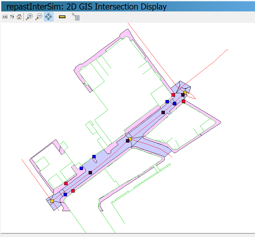 Another screenshot, this time showing compliant pedestrian behaviour.