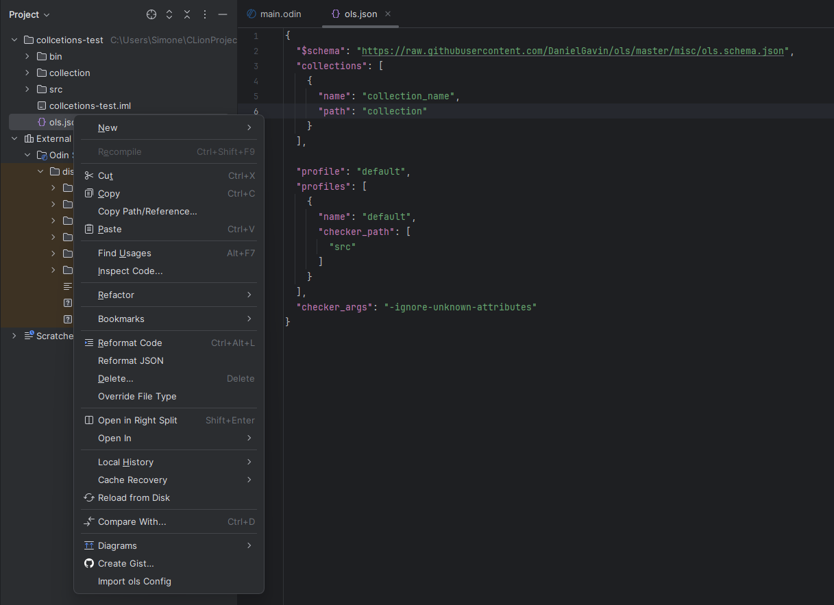Import Ols config