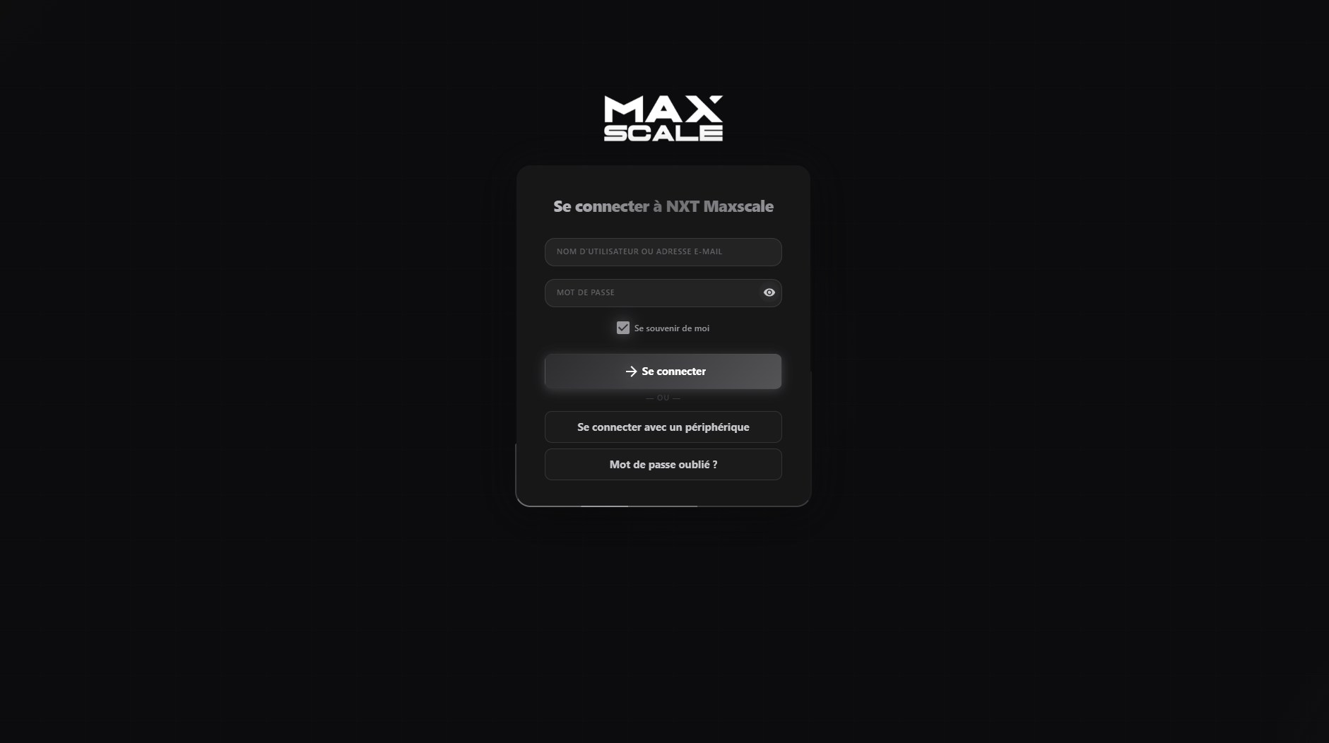 Page de connexion Nextcloud personnalisée