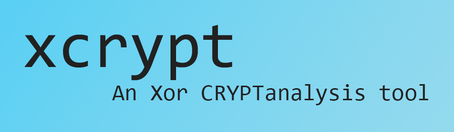 xcrypt - an xor cryptoanalysis tool