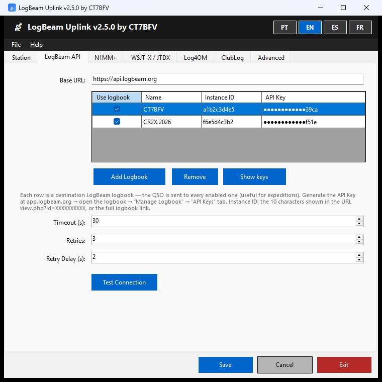 LogBeam Uplink screenshot 1