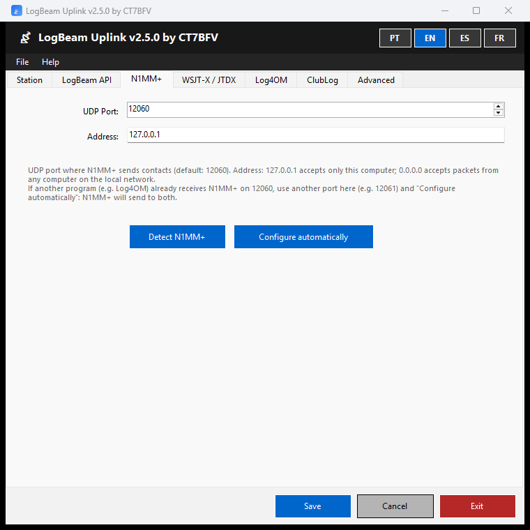 LogBeam Uplink screenshot 2