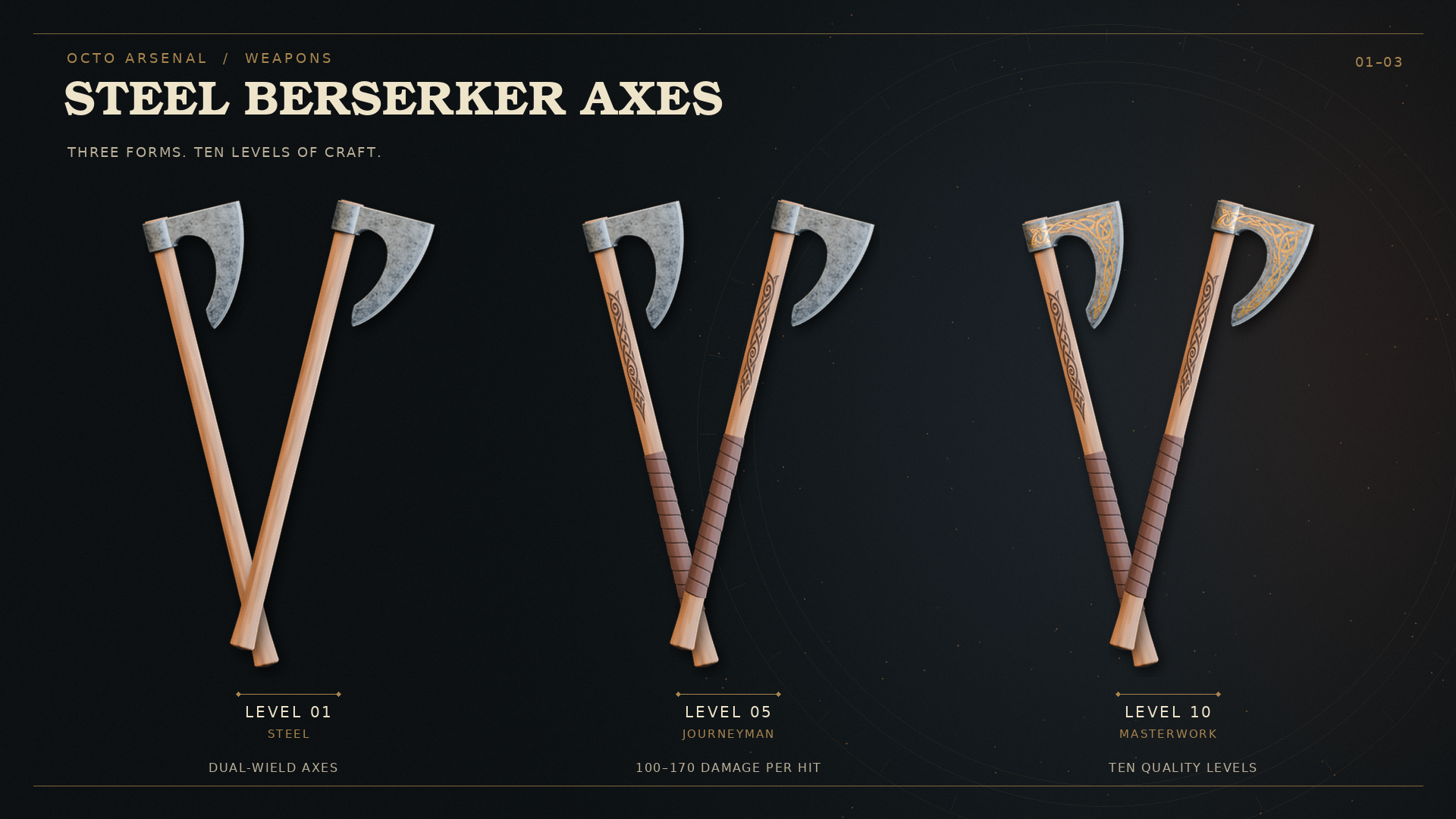 Steel Berserker Axes