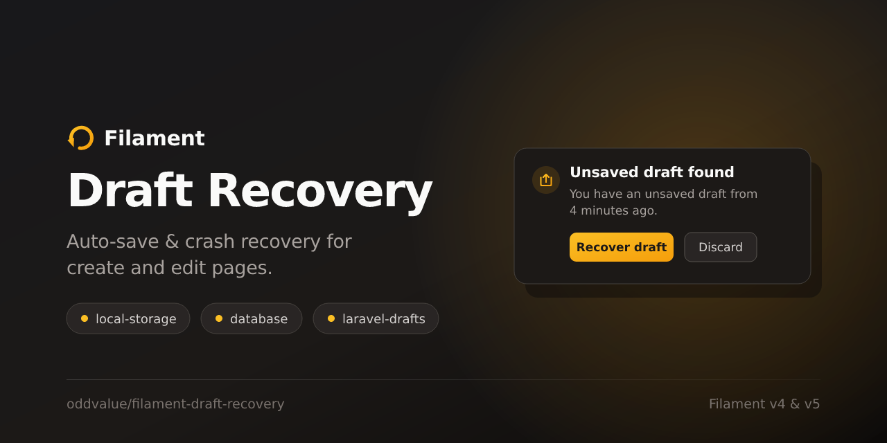 Filament Draft Recovery
