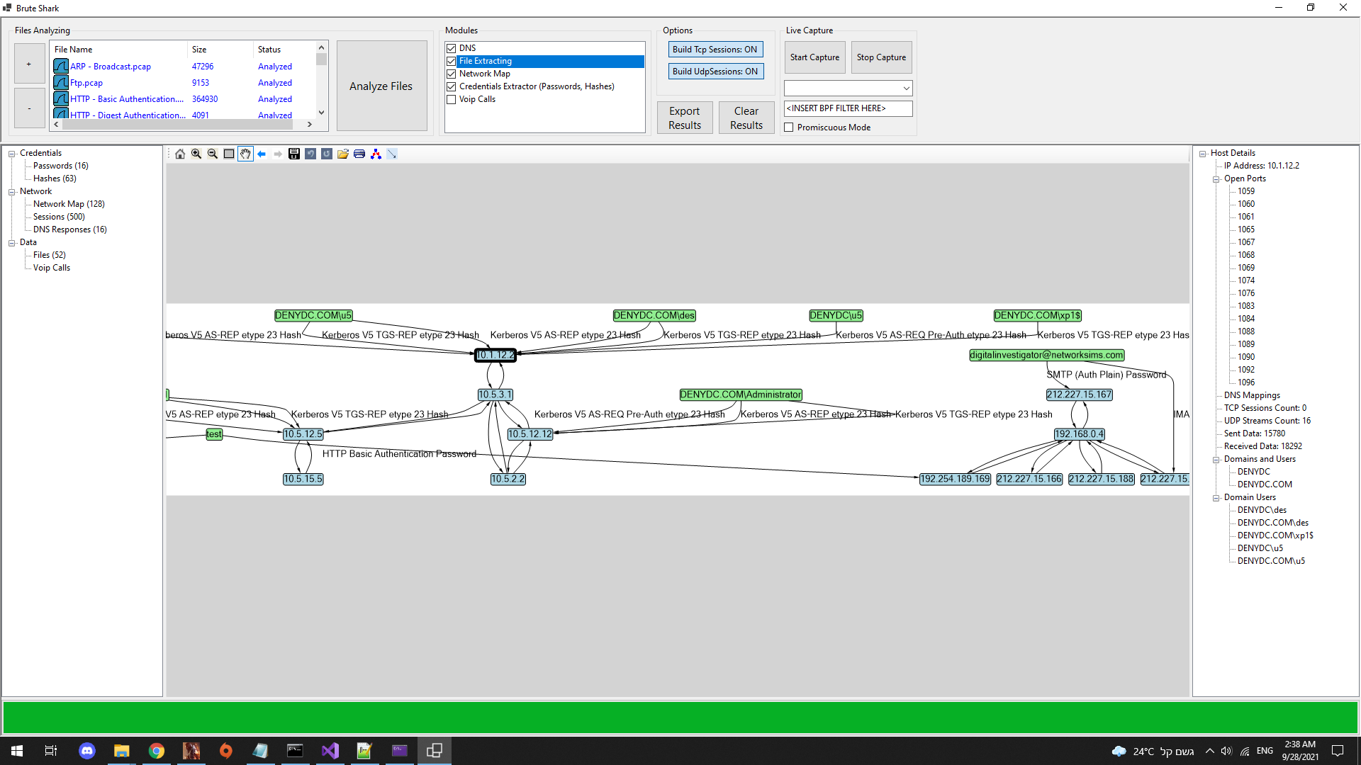 BruteShark Building a Network Diagram