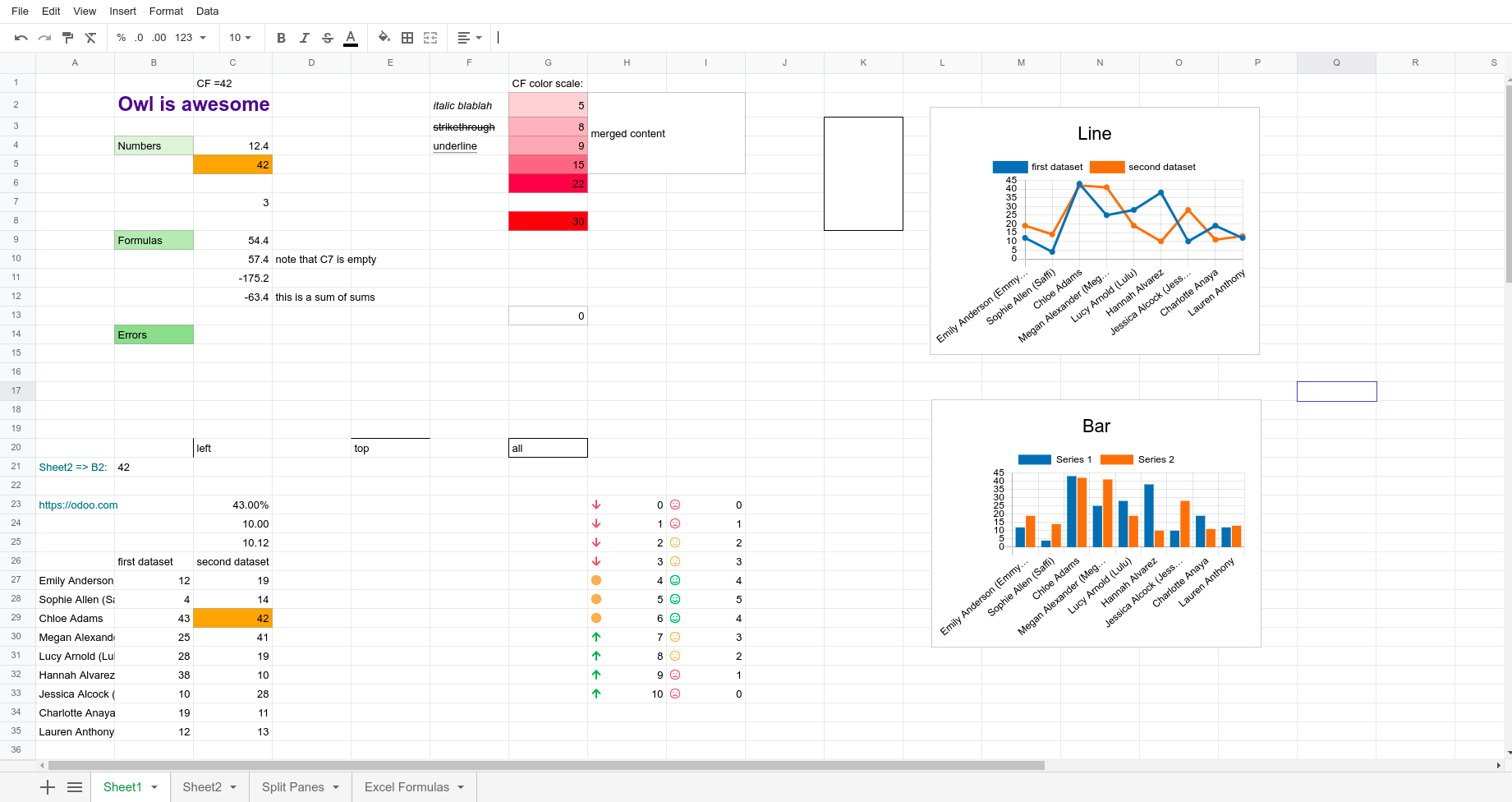 o-spreadsheet screenshot