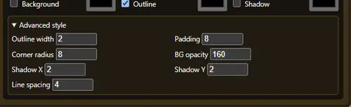 Advanced style controls