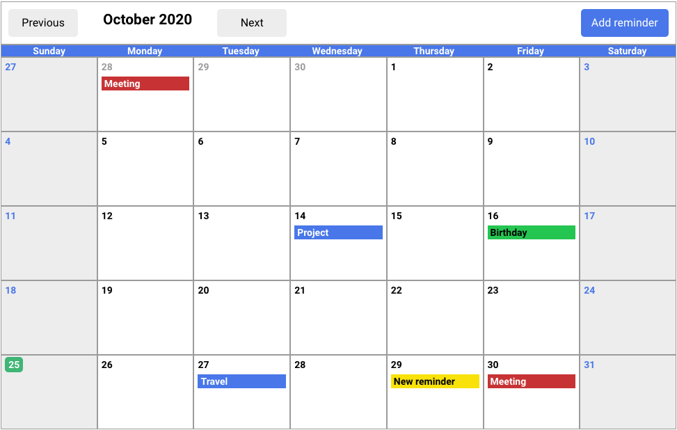 GitHub - ofelipechan/angular-calendar: A simple calendar application ...
