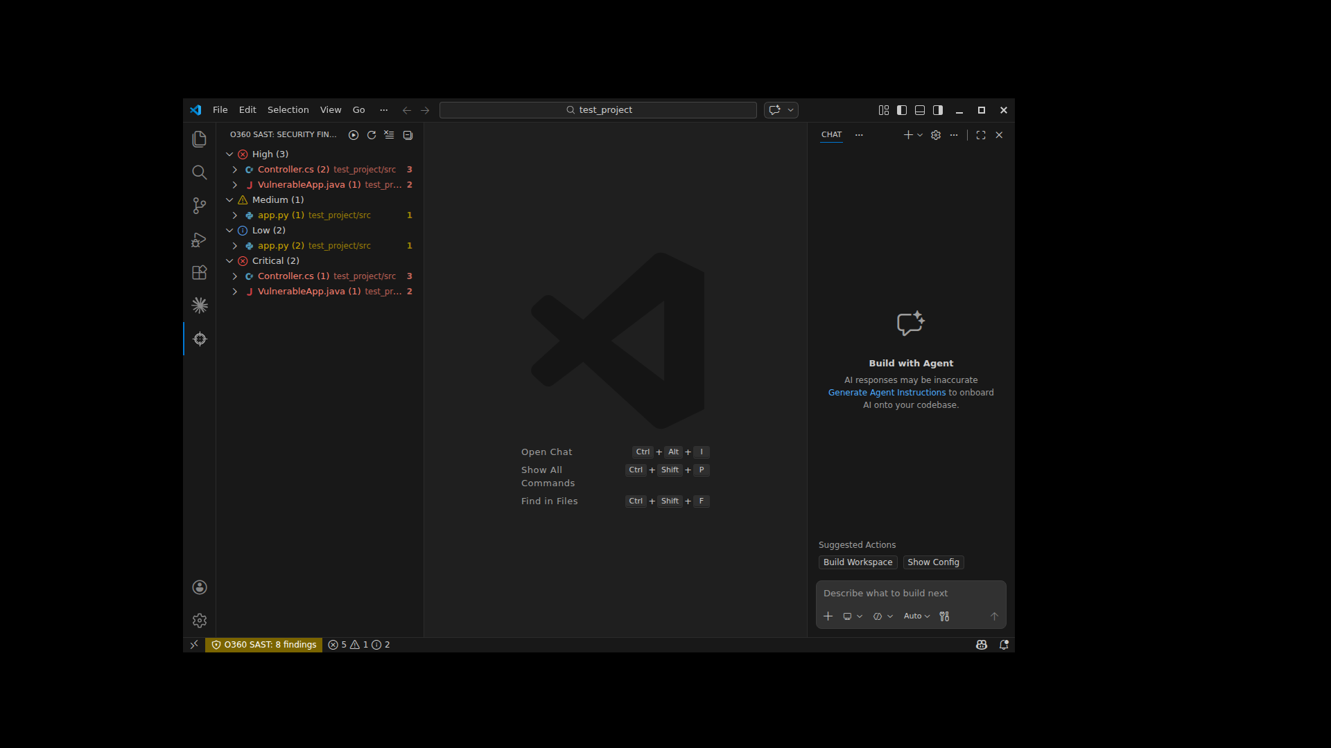 Security Findings Panel