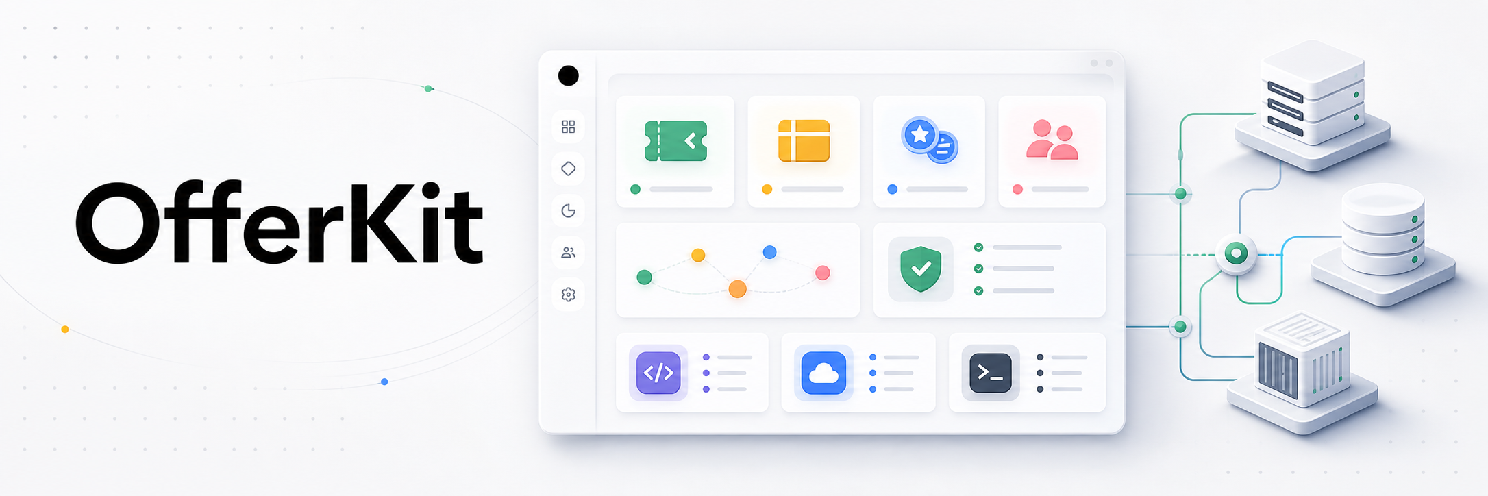 OfferKit promotion engine dashboard illustration