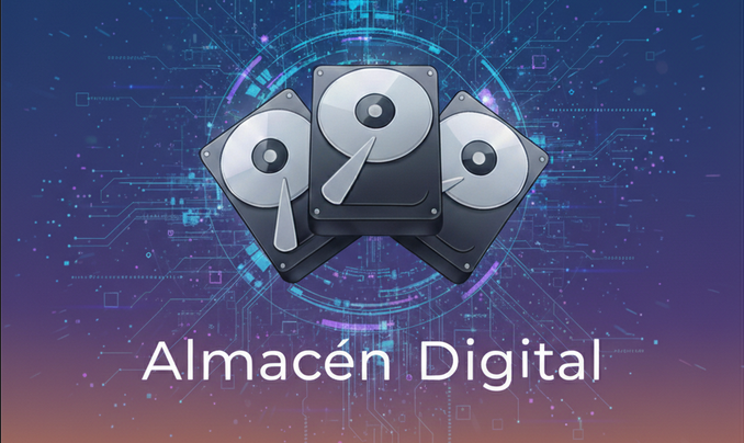 Pantalla de inicio de Almacén Digital
