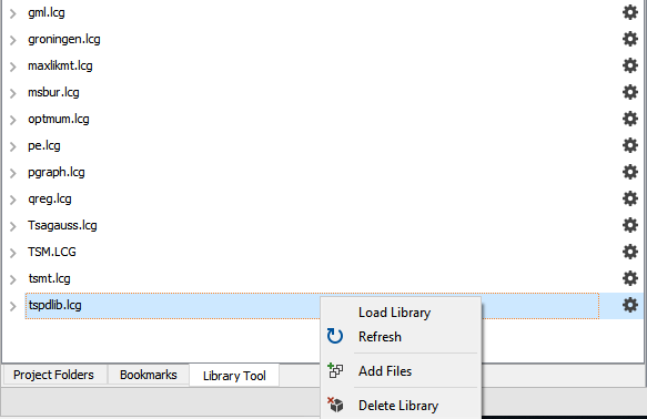 load library