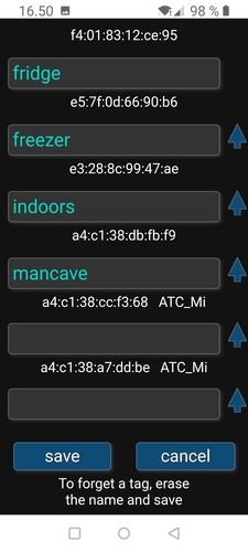 Sensors config