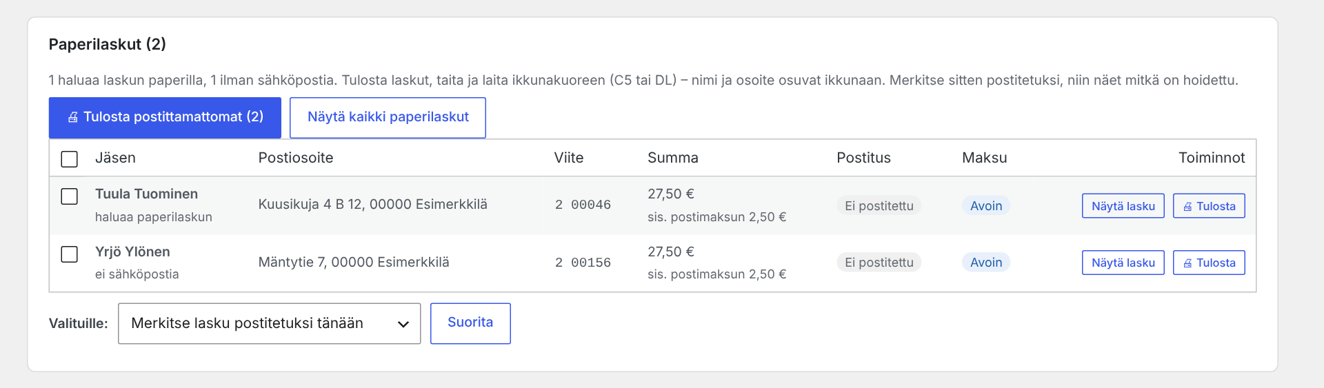 Paperilaskut