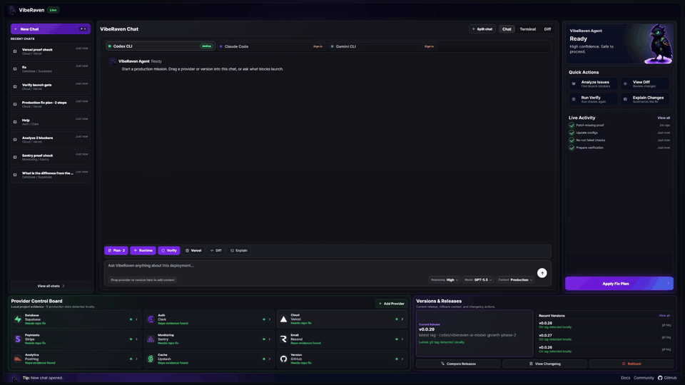 VibeRaven Studio: your product mapped in seconds