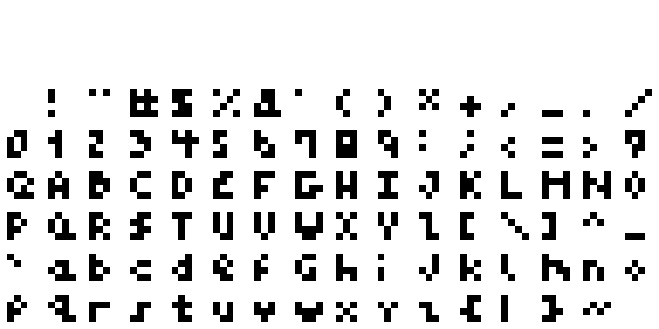 mem mono 4x4 10x spritesheet