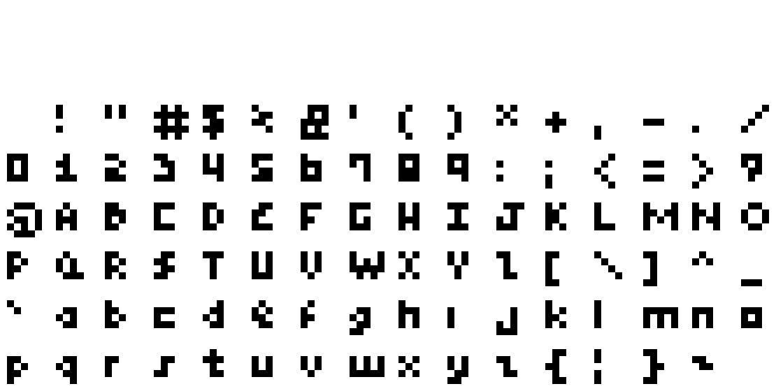 mem 5x5 10x spritesheet