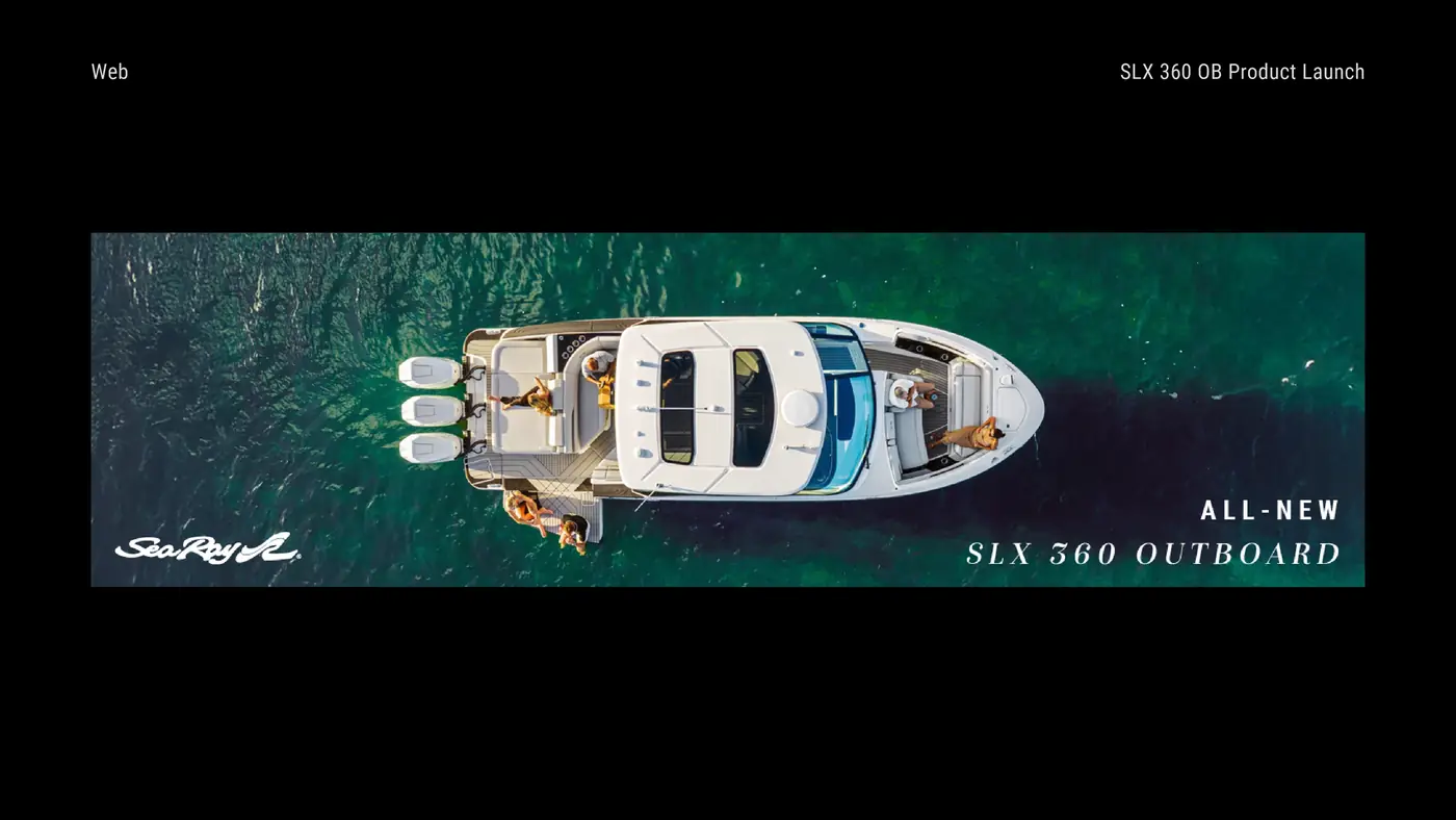 Web hero — all-new SLX 360 Outboard