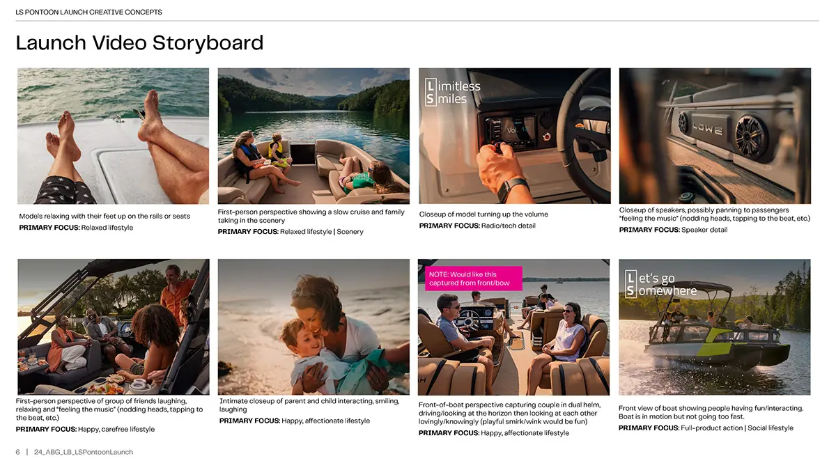 LS Pontoon launch storyboard page 2