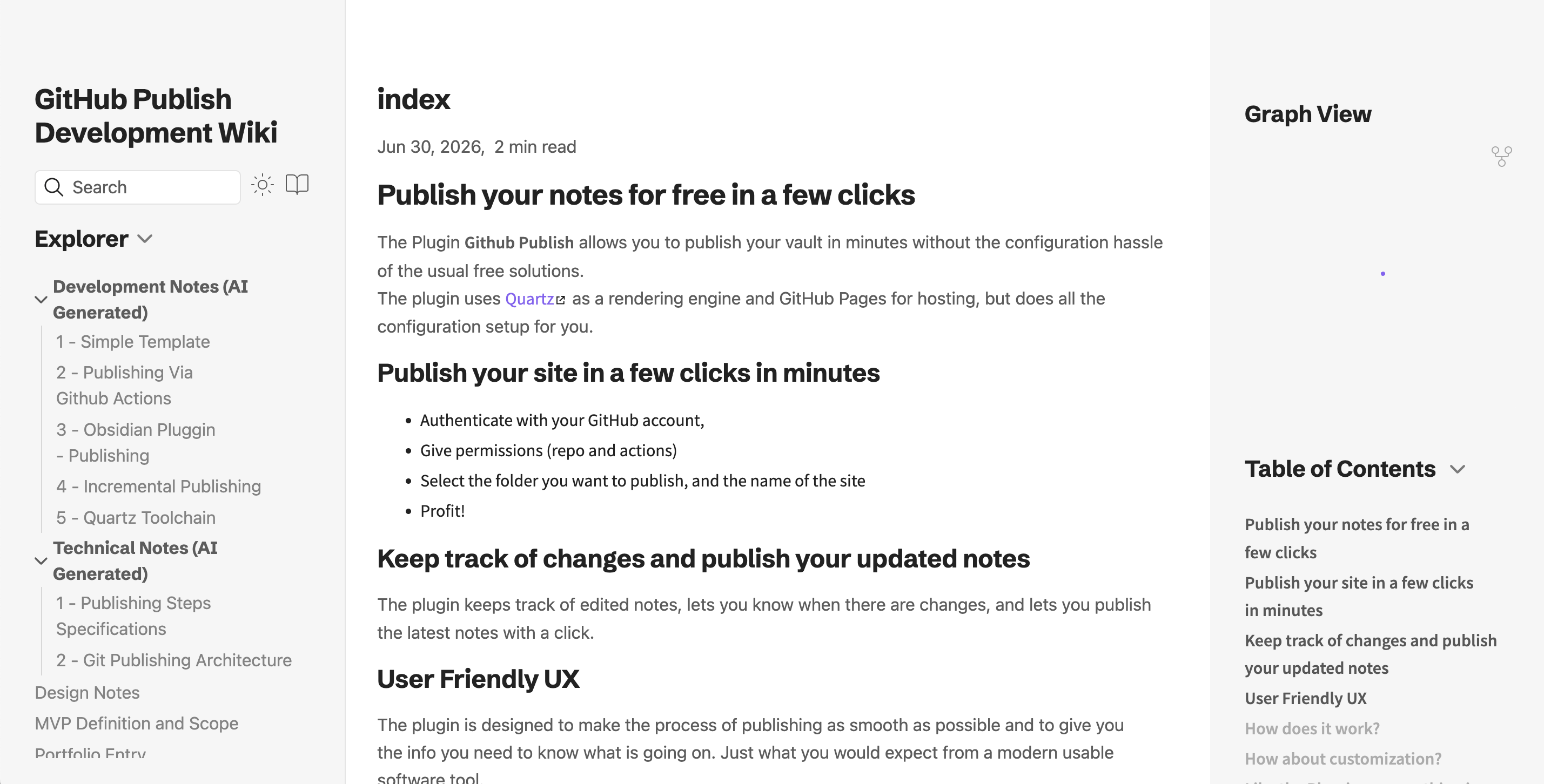 Published site example (light theme)