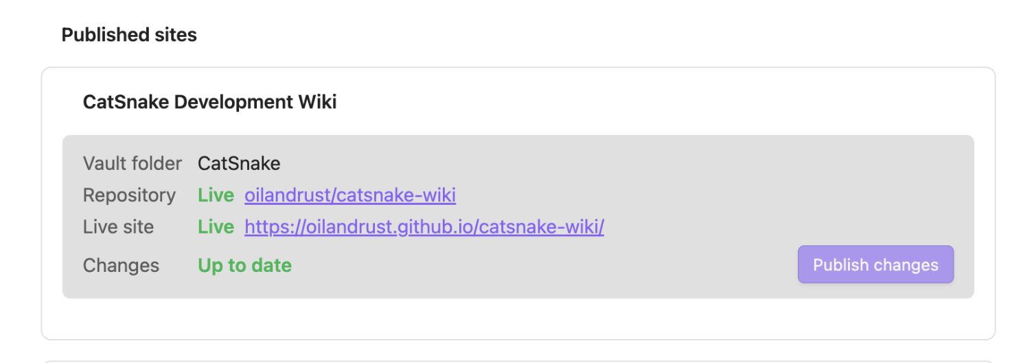 Site Status UI