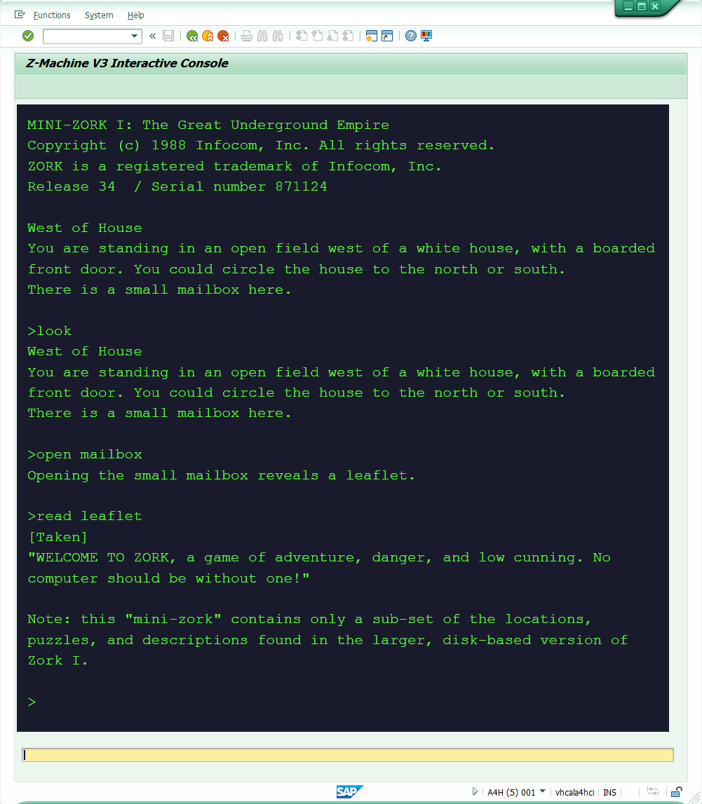 ZORK-ABAP