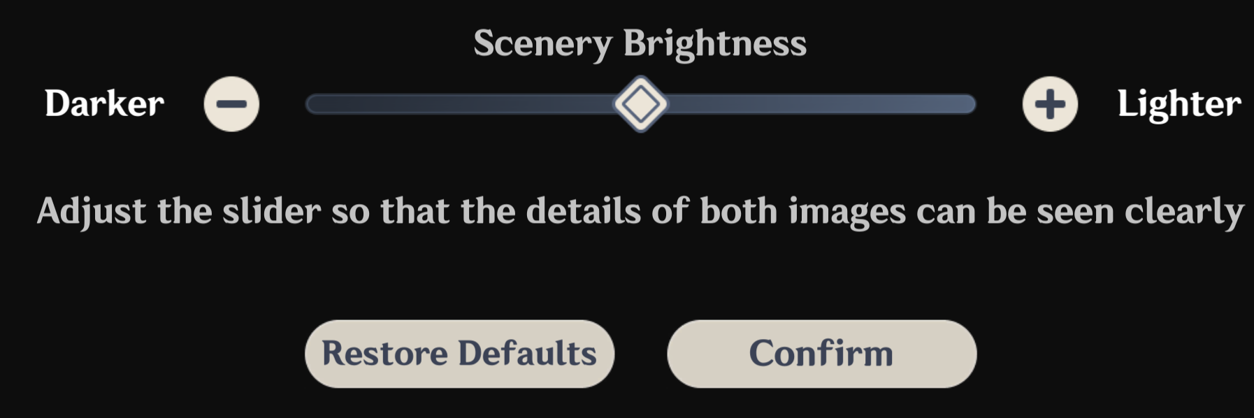 Default Brightness