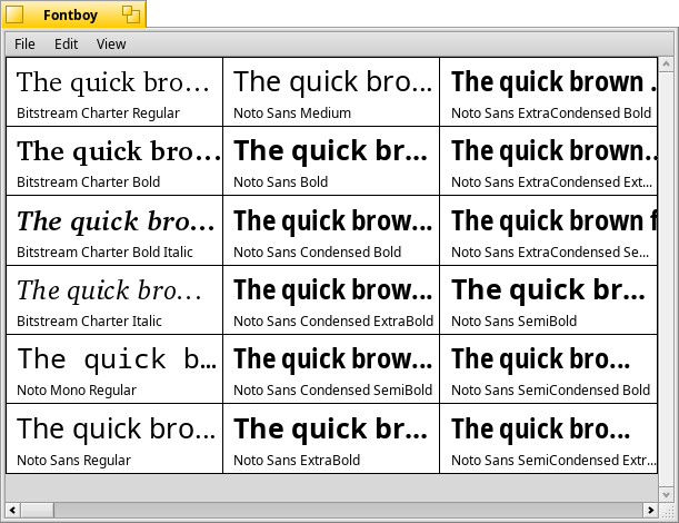 FontBoy screenshot