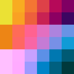 image of 6 stepped gradients