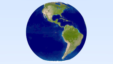 earth on a sphere