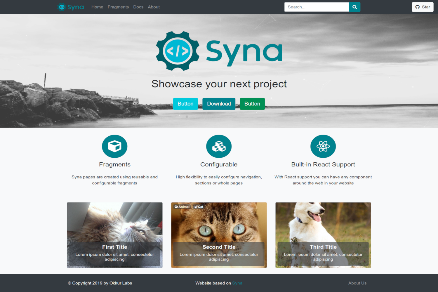 Syna Theme screenshot