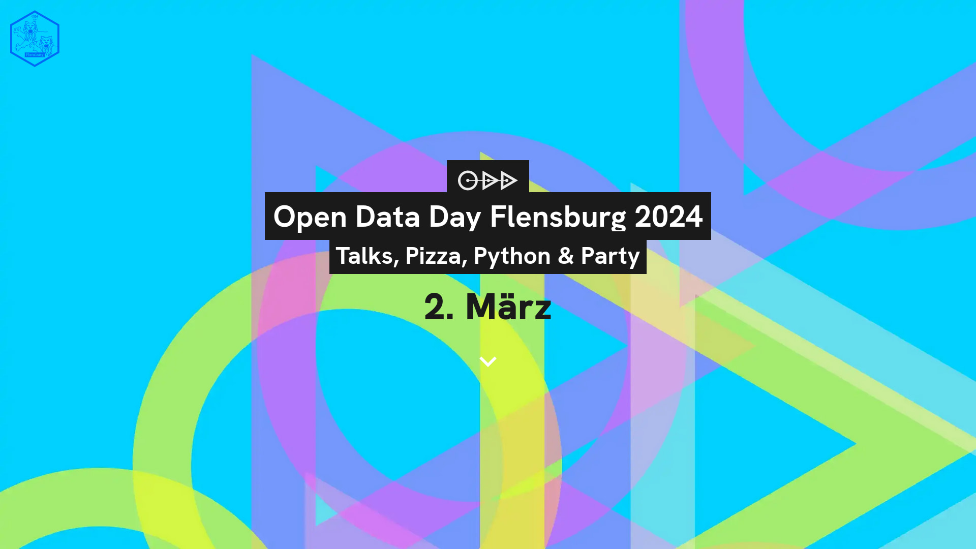 Screenshot Open Data Day Website
