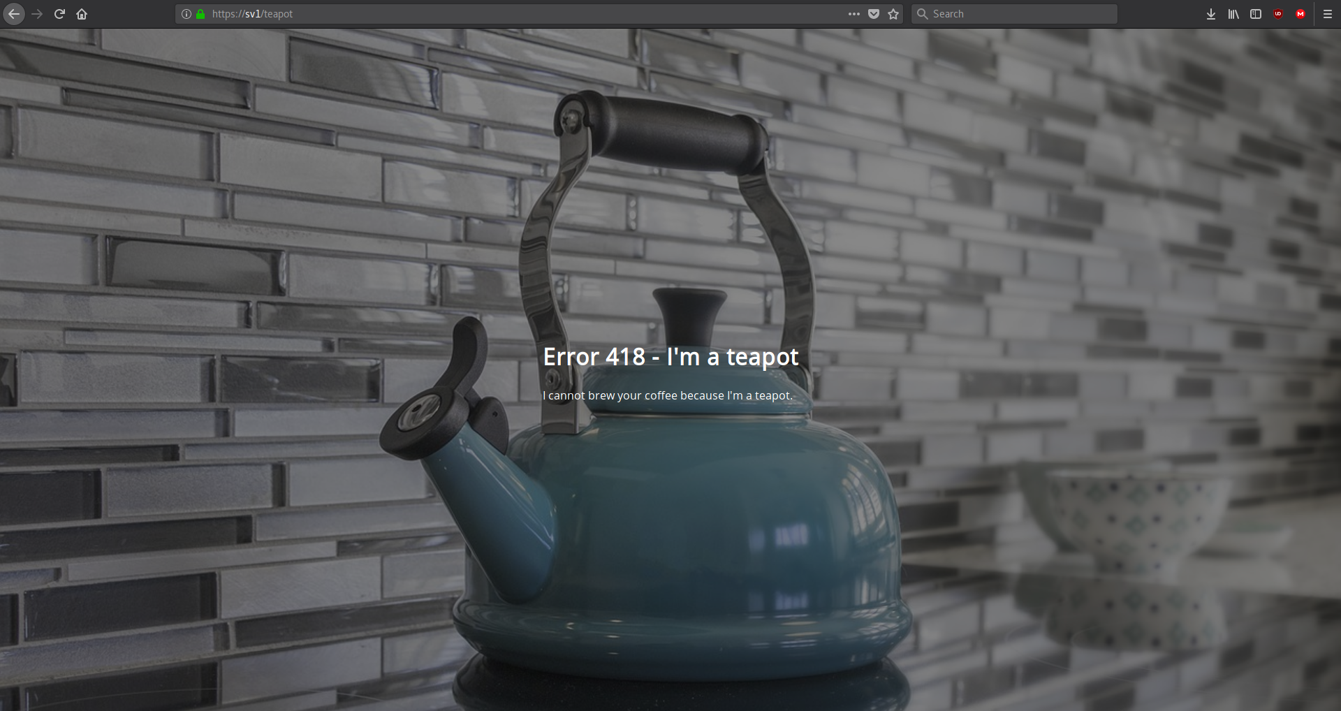 418 Error Page